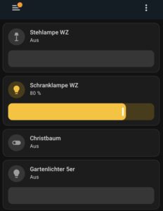 Smart Home System Lichtsteuerung