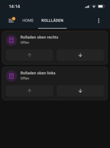 Smart Home System Rollladensteuerung